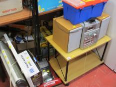 Sony CMT-CP100 midi hifi system and stand, parcel of electric convector heaters, Dirt Devil