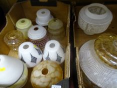 Fine quality vintage lampshades in two boxes