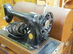 Vintage cased Singer sewing machine