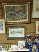 ELIZABETH HALSTEAD limited edition print - entitled 'The Family', signed in pencil, 46 x 65 cms