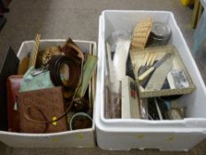 Two boxes of mixed household goods