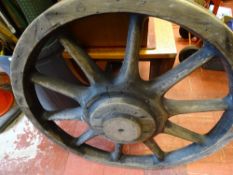 Ornamental wagon wheel, approx 3ft high
