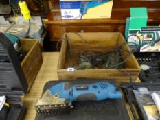 Parcel of power tools including Bosch drill, Batavia skill saw etc E/T