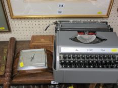 Grey Fox typewriter, a collection of treen to include a barometer, a Birmingham Special Constabulary