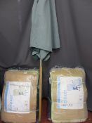 Two B & Q Sorrento relaxers (still in packaging) along with a parasol