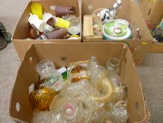 Good quantity of household crockery, ornaments and glassware within three boxes