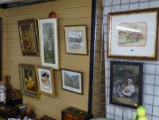 Group of various art form pictures and prints