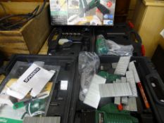 Parkside numatic cased tools including staple gun