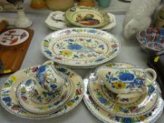 Quantity of Masons 'Regency' dinnerware, a Doulton 'Don Quixote' series ware plate and a fish