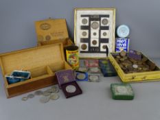 Extensive collection of vintage coinage and commemorative crowns including a George & Dragon 1951