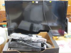 LG large screen TV and parcel of home entertainment boxes E/T