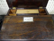 Rosewood effect writing slope with mother of pearl detail