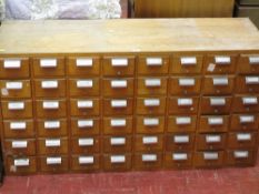 Mid Century multi-drawer index cabinet