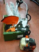 Fox Garden Commander brush cutter with various attachments E/T
