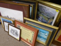 Parcel of paintings and prints