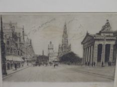 Vintage sketch, signed in pencil of London, 24 x 35 cms