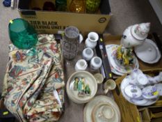 Very large parcel of mixed items including art glassware, Denby breakfastware in two patterns, other