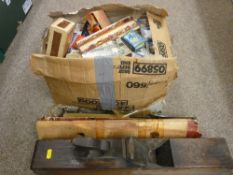 Large collection of vintage match book and boxes with related material, folding music stand and an