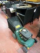 40 cms self propelled petrol mower, model no. TRY3.5S PLMA with grass bag