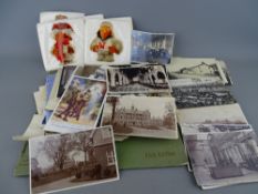 Quantity of vintage postcards and photographs and various paper ephemera, early to mid 20th Century