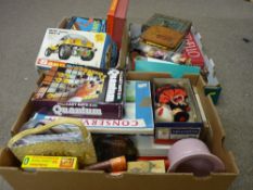 Large mixed selection of vintage and later toys and games etc