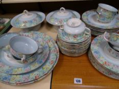 Large parcel of Shelley 'Melody' floral decorated dinnerware