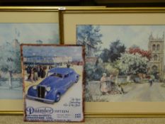 STURGEON two limited edition prints - 'Isle Abbott, Somerset' and 'Municipal Buildings, Taunton,