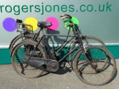 Two vintage non-matching bicycles