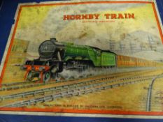 Boxed Meccano Hornby train 0 gauge tinplate clockwork set