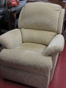 Modern manual light upholstered reclining chair