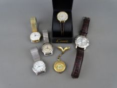 Selection of mainly gent's watches including a 1960's Garrard stainless steel presentation watch