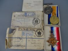 World War I medal group of three awarded to G S - 11006 Private A Bentley, Royal Fusiliers to