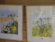 ROY OSTLE pair of limited edition prints - 'Thistles at Aber Ogwen' and 'Aber Ogwen Beach', 34 x