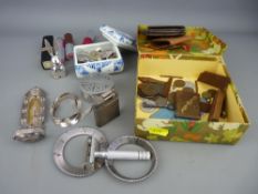 Quantity of collectables including dressing table items, coinage, lighter etc