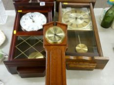 Three Quartz wall clocks