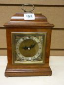 Elliott carriage clock with brass dial, retailed by Harrods of London
