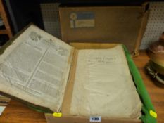 Antique Bible in a vintage postage box for Grahame Gardner Ltd of Leicester