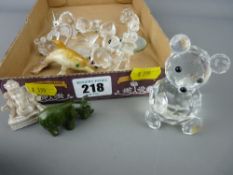 Quantity of Swarovski glass and similar ornaments