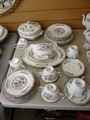 Part parcel of Wedgwood 'Kutani Crane' dinner ware