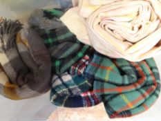 A parcel of woollen blankets