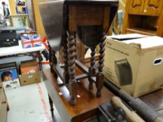 Three sundry vintage tables