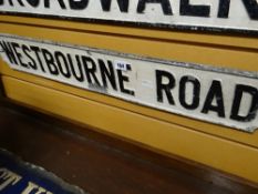 An old Penarthian street sign for Westbourne Road