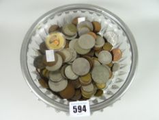 Assorted loose GB & foreign coins