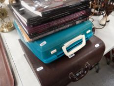 A vintage cased Imperial portable typewriter together with a portable Smith-Corona Calypso