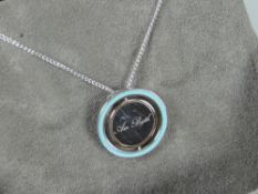 A Clogau Gold Welsh design 'Love Circles' pendant (boxed) Please note: not tested, hallmarks,