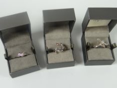 Three Clogau Gold Company Welsh design rings being 'Tree of Life Eden' ring, 'Love Vine Affinity'