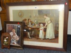 Three various vintage framed Pears advertising prints
