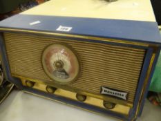 A vintage Dansette record player / radio