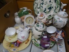 Parcel of mixed pottery and china including Masons Chartreuse, Orchard Gold, Coalport, Aynsley ETC