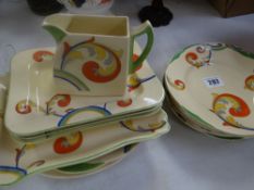 Thirteen items of Royal Doulton 'Syren' vintage tableware